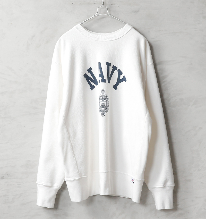 ヒューストン USNAVY ミリタリーカレッジプリント 染み込み XL LL 