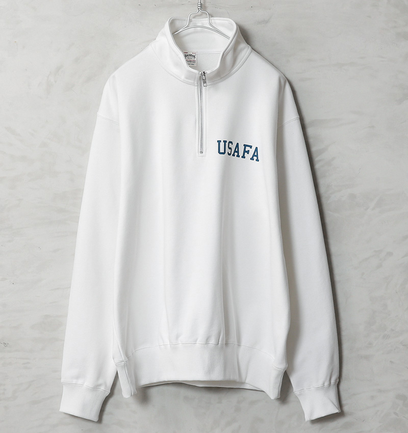 HOUSTON（ヒューストン） 22352 USAFA プリント ハーフジップ