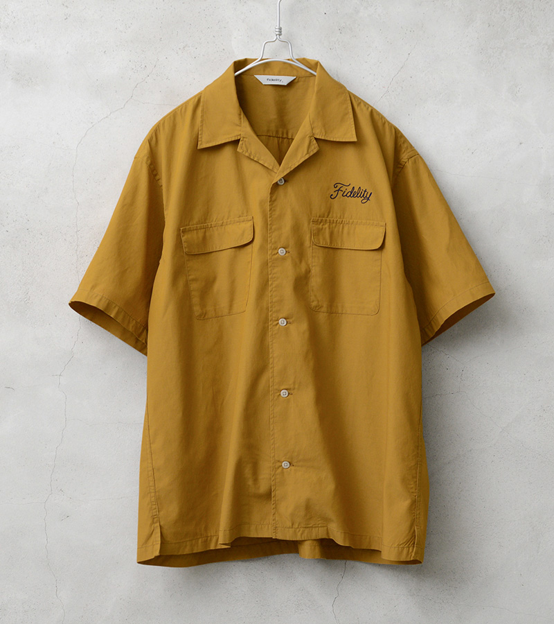 FIDELITY フィデリティ WO-25575002 LOGO EMB TENCEL SS SHIRT ロゴ エンブレム テンセル ショートスリーブ シャツ 日本製【クーポン対象外】【T】 | FIDELITY | 02