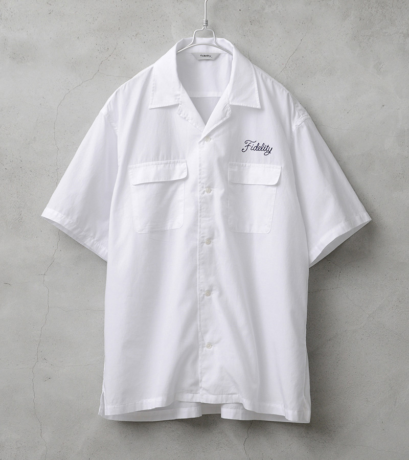 FIDELITY フィデリティ WO-25575002 LOGO EMB TENCEL SS SHIRT ロゴ エンブレム テンセル ショートスリーブ シャツ 日本製【クーポン対象外】【T】 | FIDELITY | 03