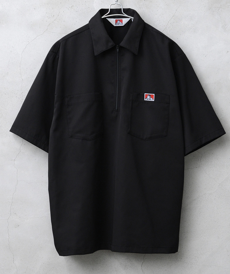 USA製 BEN DAVIS ブラックデニム ハーフジッププルオーバー XL 黒 楽天市場】BEN DAVIS ベンデイビス U.S.A. HALF ZIP L/S SHIRTS