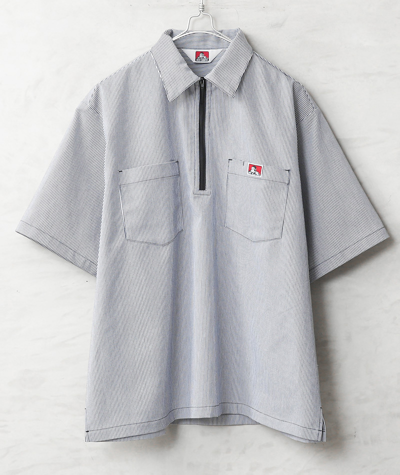 BEN DAVIS（ベンデイビス） ND-26580025 1/2 ZIP S/S SHIRT ハーフ