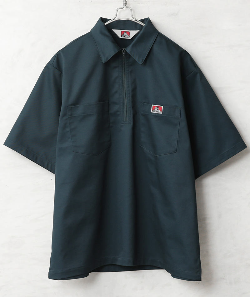 BEN DAVIS（ベンデイビス） ND-26580025 1/2 ZIP S/S SHIRT ハーフ