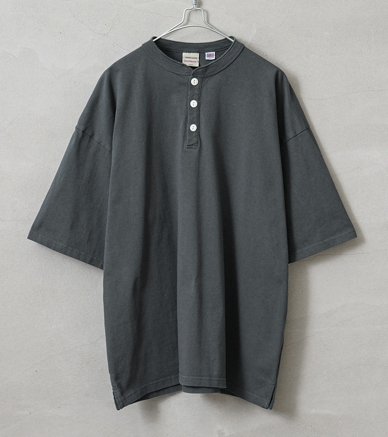 Goodwear（グッドウェア） 2W7-13243 USAコットン S/S ヘンリーネック