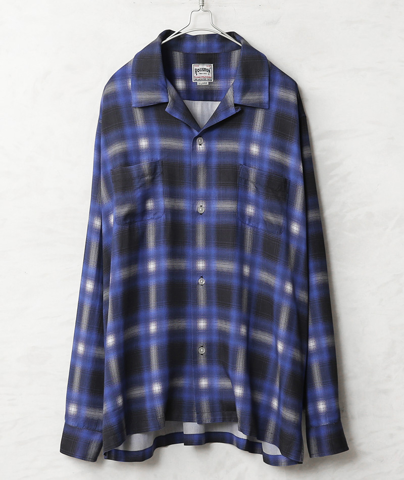 HOUSTON（ヒューストン） 41284 OMBRE CHECK L/S SHIRT オンブレー