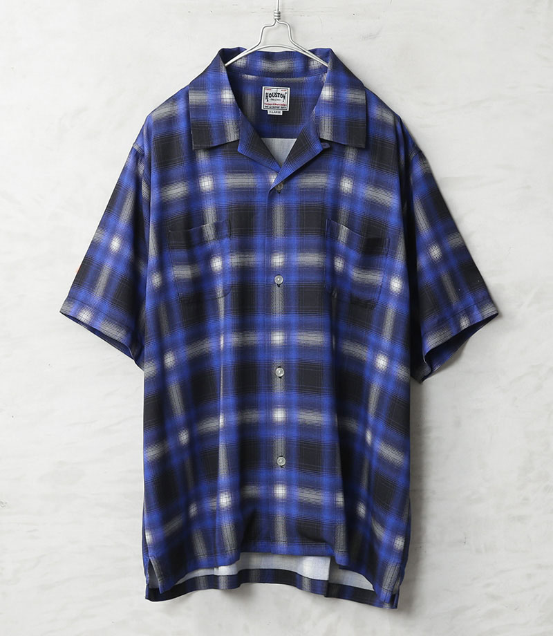HOUSTON（ヒューストン） 41285 OMBRE CHECK S/S SHIRT オンブレー