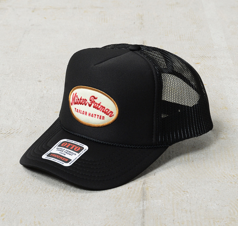 Mr Fatman ブラックキャップ Mr.FATMAN/ミスターファットマン】2023AW「Leather Cap