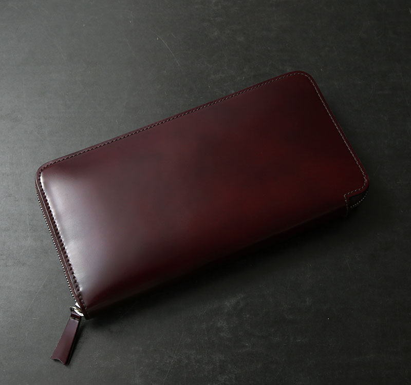 ARTS＆CRAFTS アーツアンドクラフツ 1201601 CORDOVAN コードバン ラウンドジップ ロングウォレット 日本製 長財布 本革 無地【T】【クーポン対象外】の画像