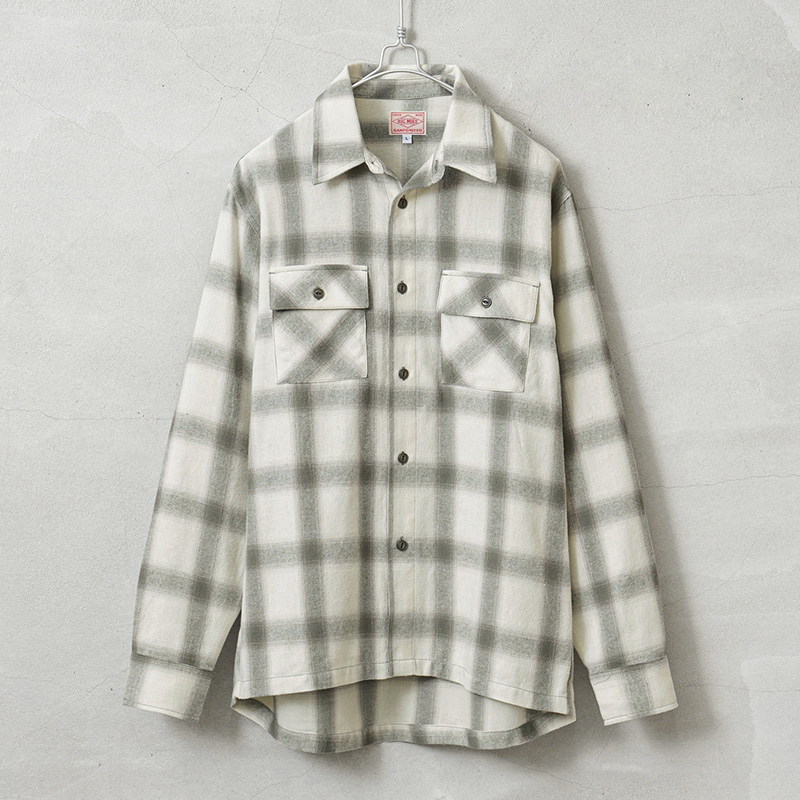 BIG MIKE ビッグマイク オンブレ ライトフランネル L/S シャツ