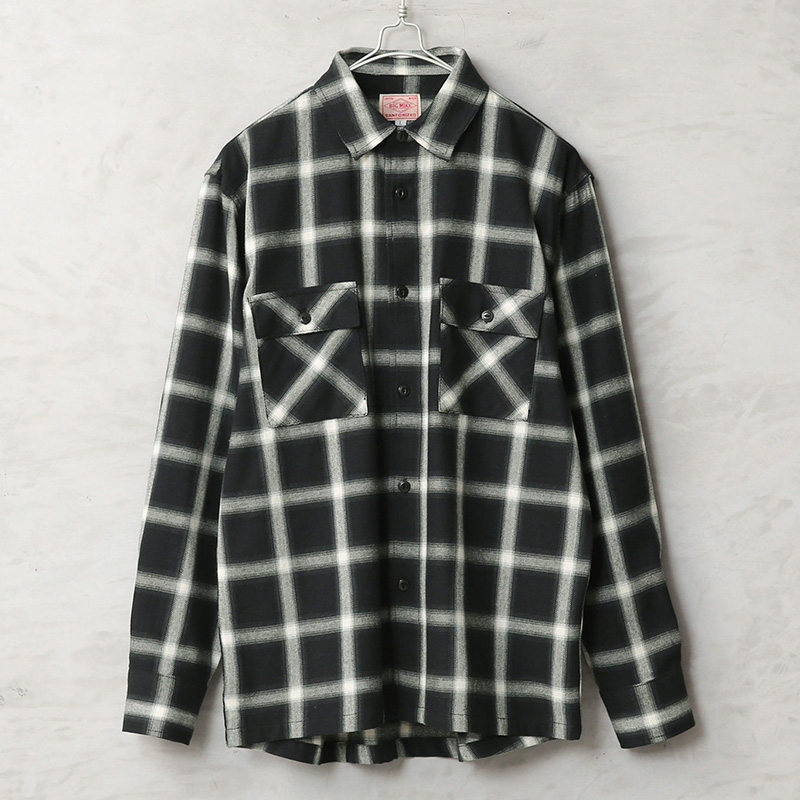 BIG MIKE（ビッグマイク） Light Flannel Shirts ライト フランネル L