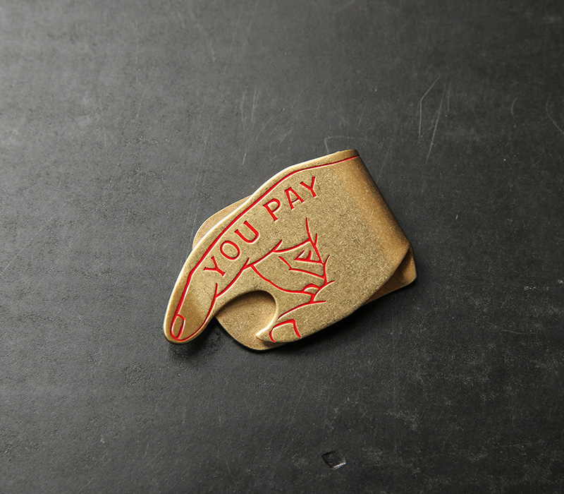 Button Works（ボタンワークス） BW-0185 “YOU PAY”MONEY CLIP 2