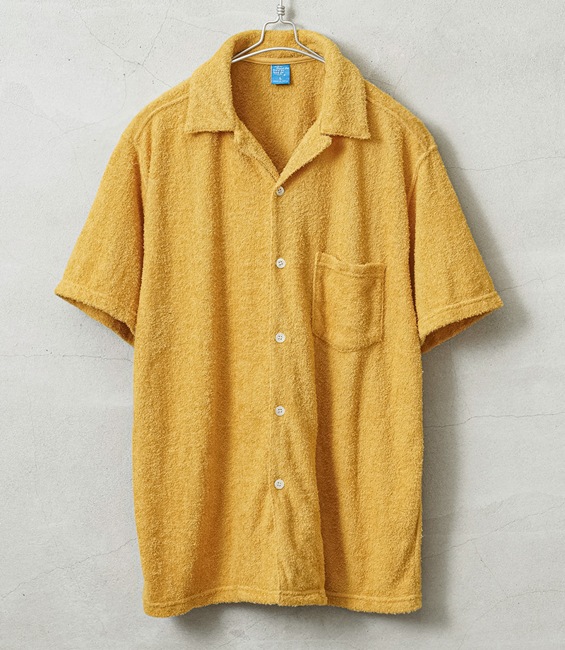 Good On グッドオン GOST2506 DOUBLE PILE OPEN SHIRT ダブル パイル S/S オープンシャツ 日本製【Sx】【T】｜メンズファッション アメカジ パイルシャツ オープンカラーシャツ 半袖シャツ カジュアルシャツ GOOD ON（グッドオン） GOST2506 DOUBLE PILE OPEN SHIRT ダブル