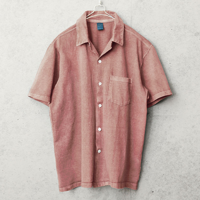 GOOD ON（グッドオン） GOST-1605 S/S オープンシャツ 日本製 開襟