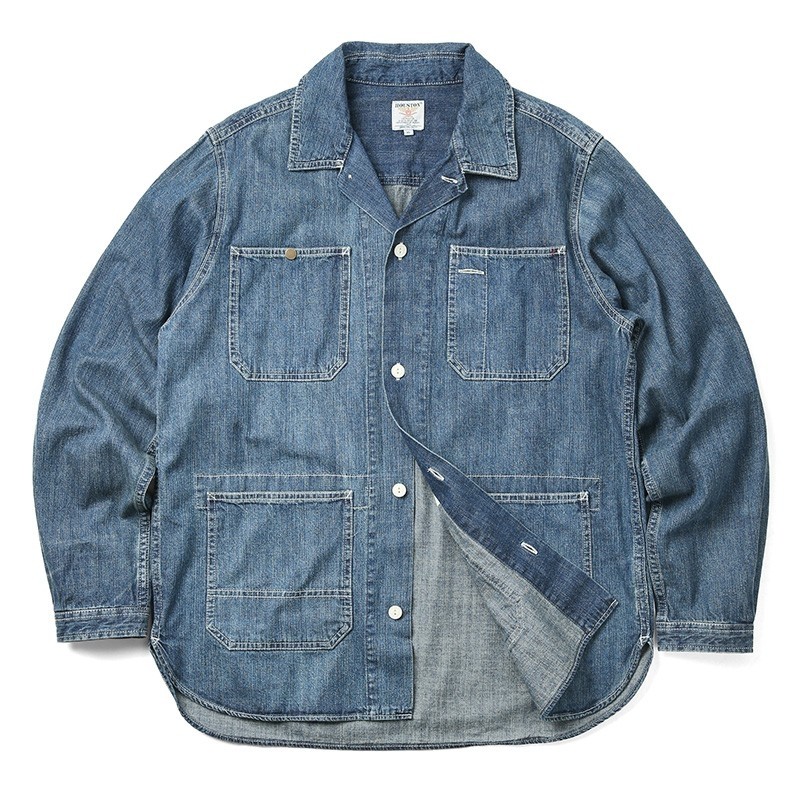 Houston ヒューストン Usaコットン デニムシャツオール メンズ 長袖 ワークシャツ デニムシャツ アメカジ ブランド 春 夏 新作 Houston ミリタリーショップwaiper 通販 Yahoo ショッピング