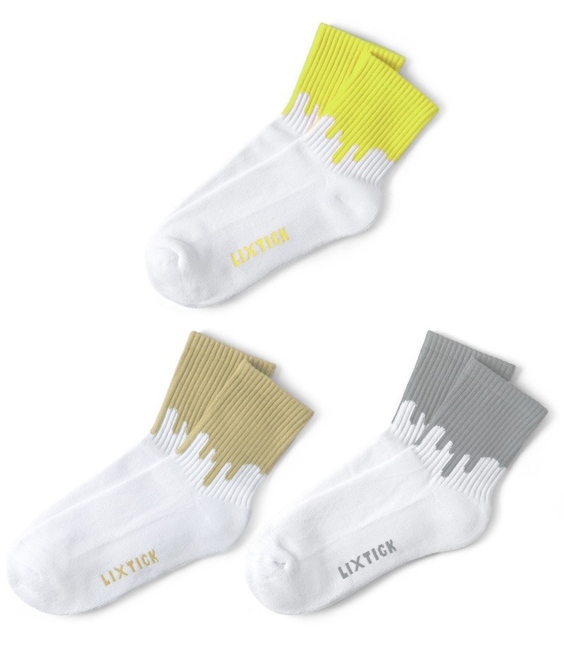 Lixtick リックスティック Drip Socks 3pack ドリップ ソックス 靴下 メンズ レディース クルーソックス 柄物 ブランド 人気 クーポン対象外 Lixtick Drip Socks 3p ミリタリーショップwaiper 通販 Yahoo ショッピング