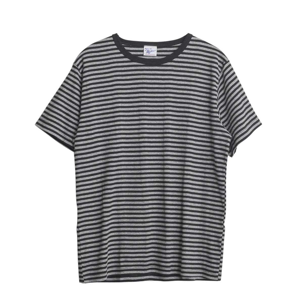 ミラー MILLER 109C パネルリブ ラウンド ネック Tシャツ メンズ 半袖