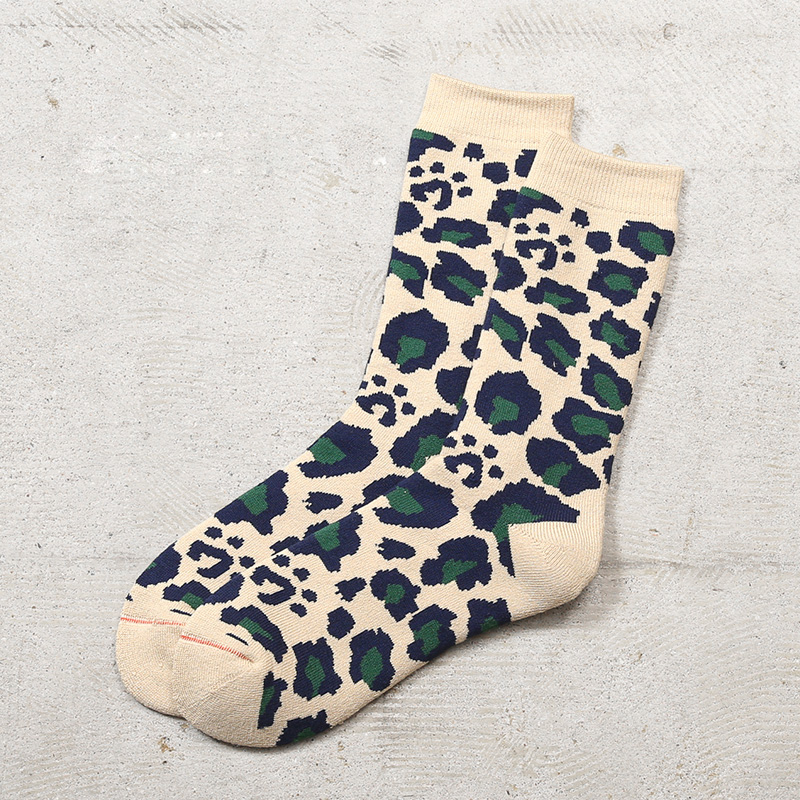 ROTOTO（ロトト） R1340 PILE LEOPARD CREW SOCKS パイル レオパード