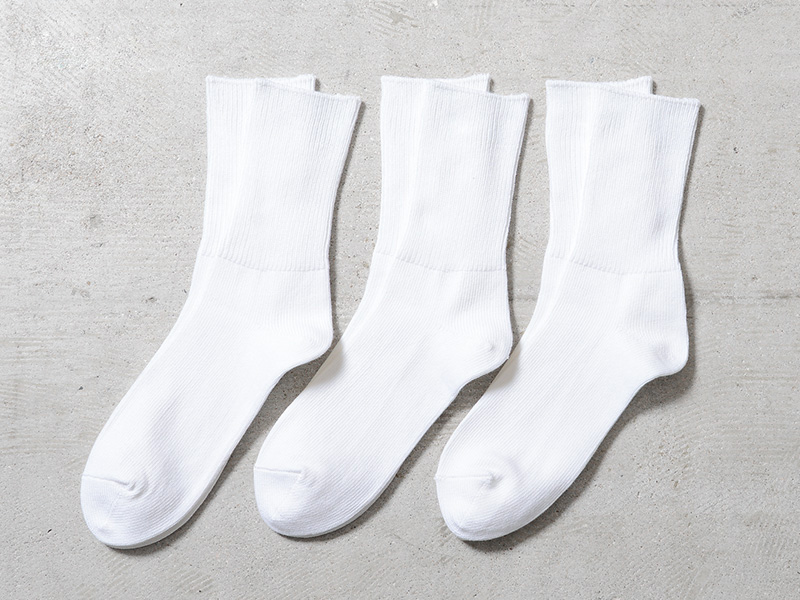 ROTOTO（ロトト） R1427 ORGANIC DAILY 3 PACK RIBBED CREW SOCKS