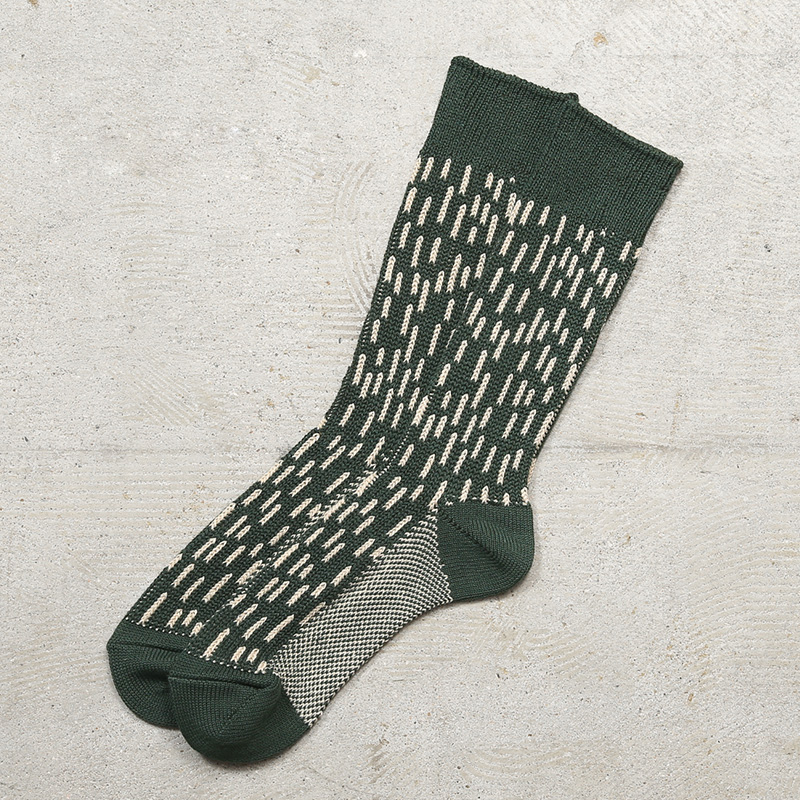ROTOTO ロトト R1431 RAIN DROP CREW SOCKS レインドロップ クルー