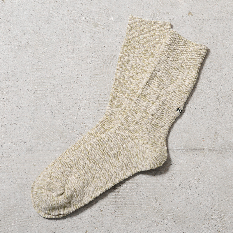 ROTOTO（ロトト） R1634 ORGANIC COTTON SLUB CREW SOCKS オーガニック