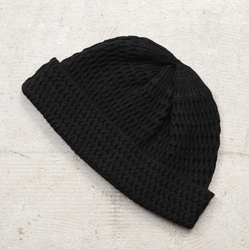 ROTOTO（ロトト） R5163 RECYCLED COTTON OPEN KNIT BEANIE リサイクル