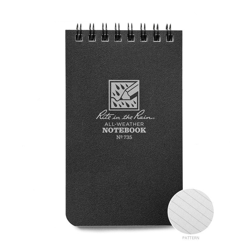 Rite In the Rain ライトインザレイン 米軍使用 ALL WEATHER NOTEBOOK POCKET TOP-SPIRAL 防水タクティカルノートブック（7.6cm×12.7cm）【T】 | MILITARY | 01