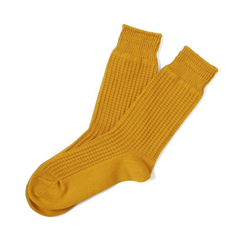 ROTOTO R1110 COTTON WAFFLE CREW SOCKS コットンワッフル クルー...