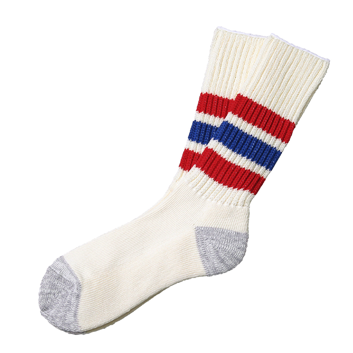 ROTOTO ロトト R1255 COARSE RIBBED OLDSCHOOL CREW SOCKS オールドスクール クルーソックス メンズ 靴下  ラインソックス【クーポン対象外】【T】