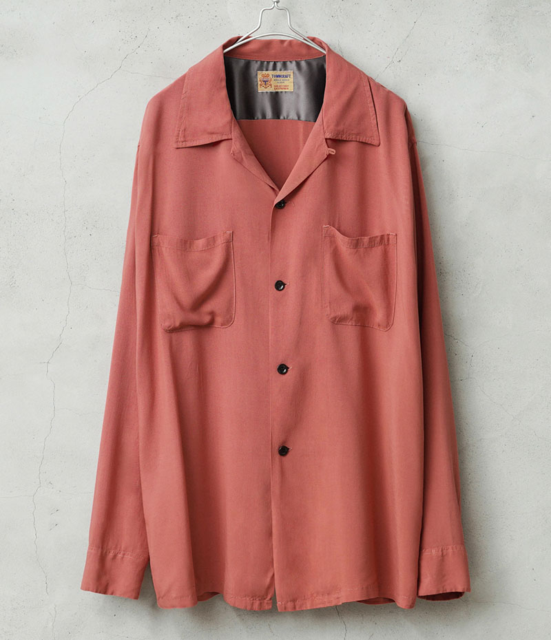 TOWNCRAFT WAIPER×TOWN CRAFT TC25S006WP Rayon Open Collar