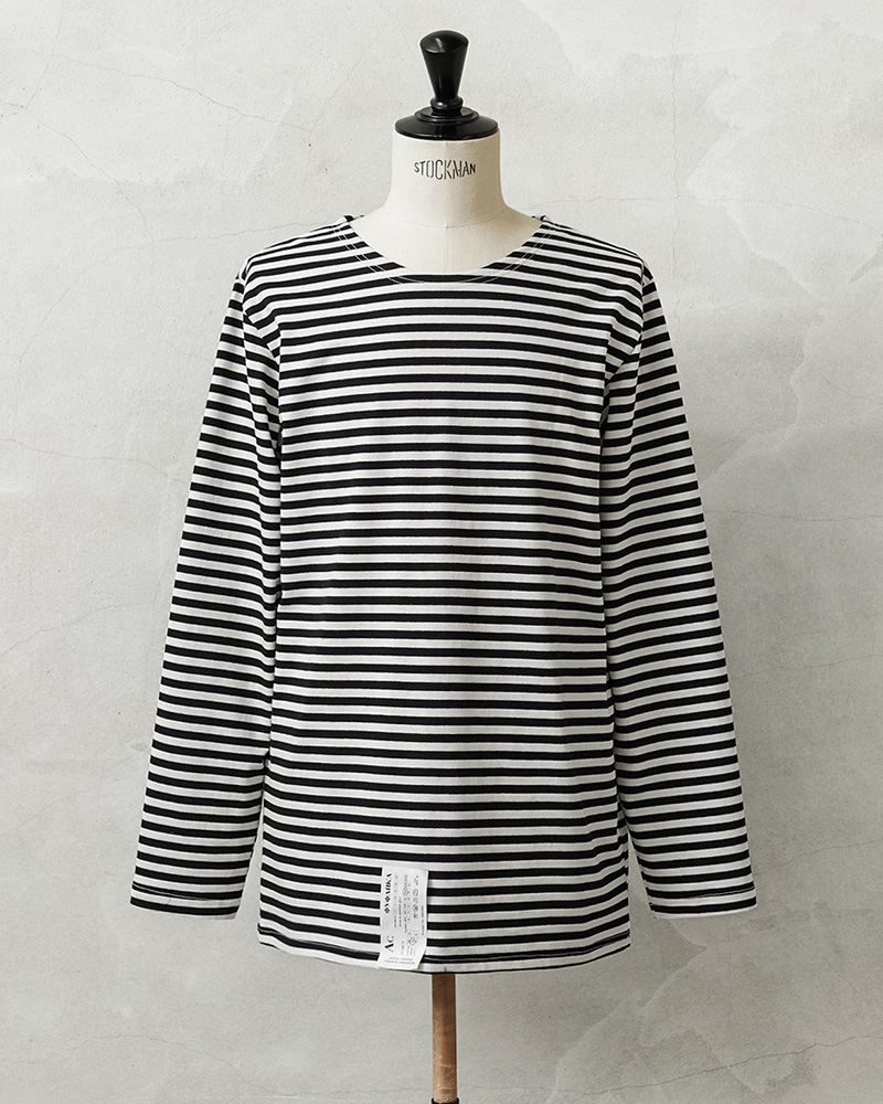 ロシア軍 放出 ボーダー 長袖 S ブラック 未使用 デッドストック 綿 コットン 露軍 ミリタリーウェア 軍モノ ミリタリーシャツ 黒 MILITARY（ミリタリー） 実物 新品 デッドストック ロシア軍 ボーダー