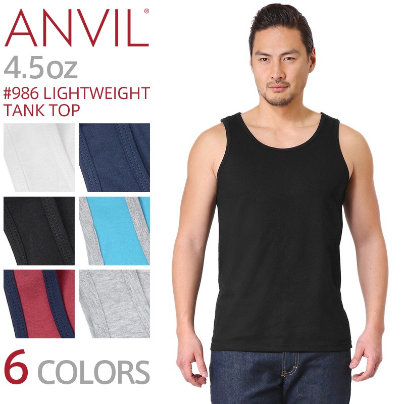 メーカー取次】ANVIL アンビル 986 LIGHTWEIGHT 4.5oz タンクトップ