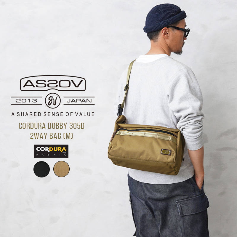 AS2OV アッソブ 061411 CORDURA DOBBY 305D 2WAY BAG Mサイズ