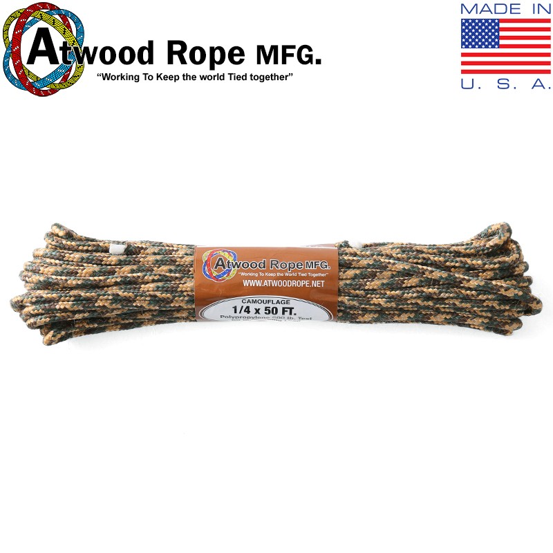 488円 最大67%OFFクーポン ATWOOD ROPE MFG. アトウッド ロープ 275Lbs タクティカルコード パラ