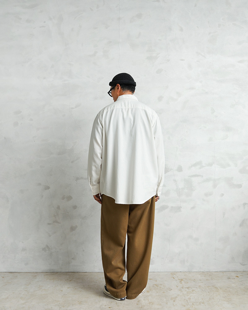 AUTHEN オーセン AUT-122SN SILKNIZED TWILL REGULAR SHIRT シルク