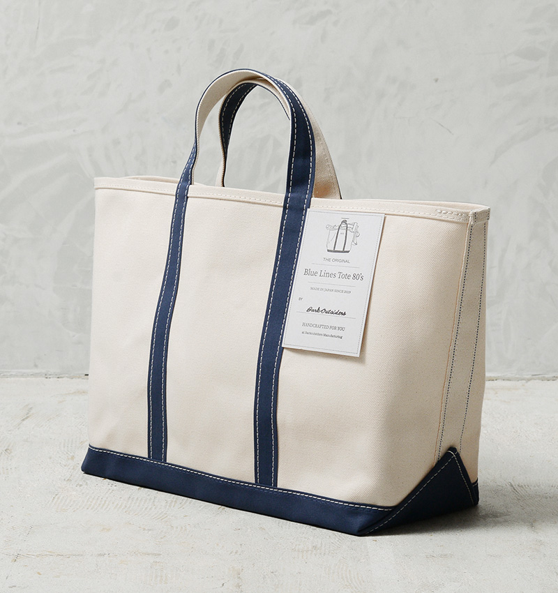 美品 Barkoutsiders BLUE LINES TOTE 80's BARK OUTSIDERS バークアウトサイダーズ BLUE LINES TOTE 80's