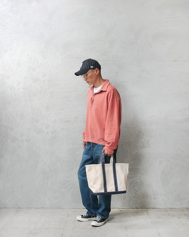 BARK OUTSIDERS バークアウトサイダーズ BLUE LINES TOTE 80's “Navy