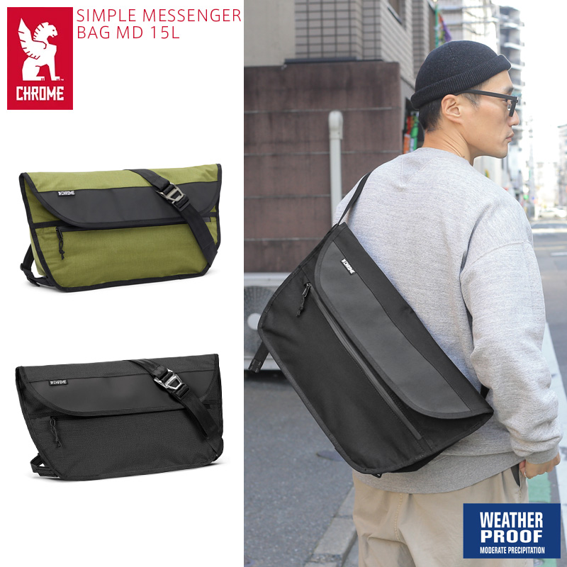 CHROME クローム BG-332 SIMPLE MESSENGER BAG MD シンプル