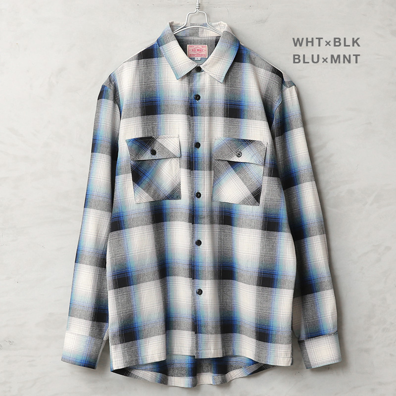 BIG MIKE（ビッグマイク） Light Flannel Shirts ライト フランネル L