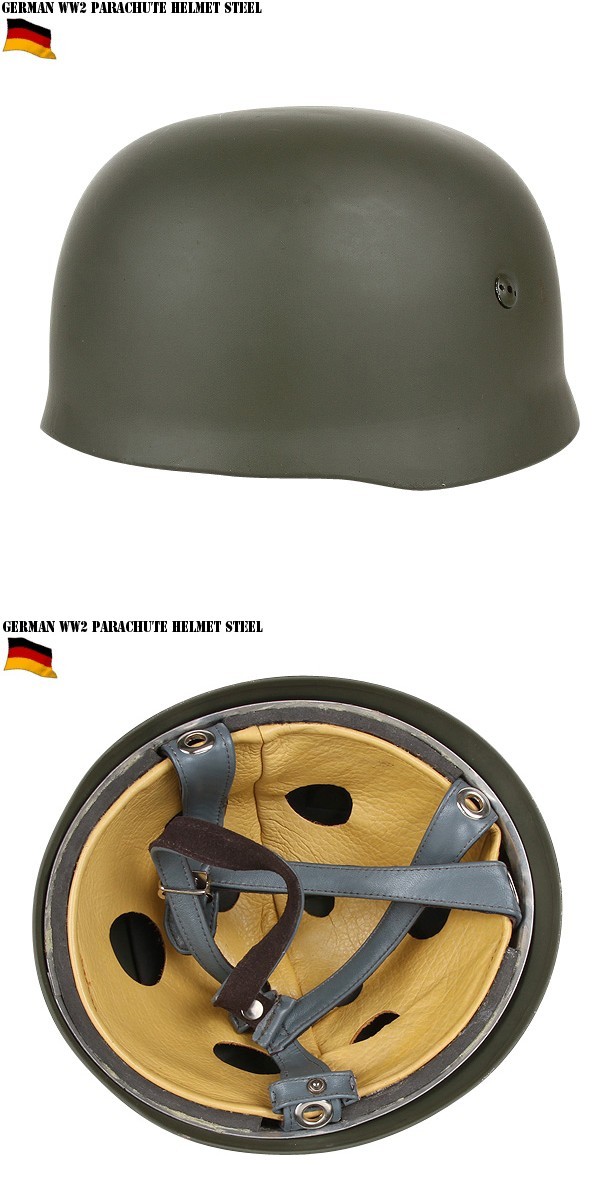 新品 ドイツ軍WWII パラトルーパースチールヘルメット