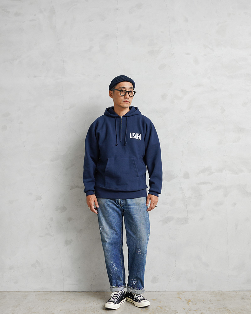 Champion チャンピオン リバースウィーブ USAFA ハーフジップ 復刻 Champion チャンピオン リバースウィーブ USAFA ハーフジップ