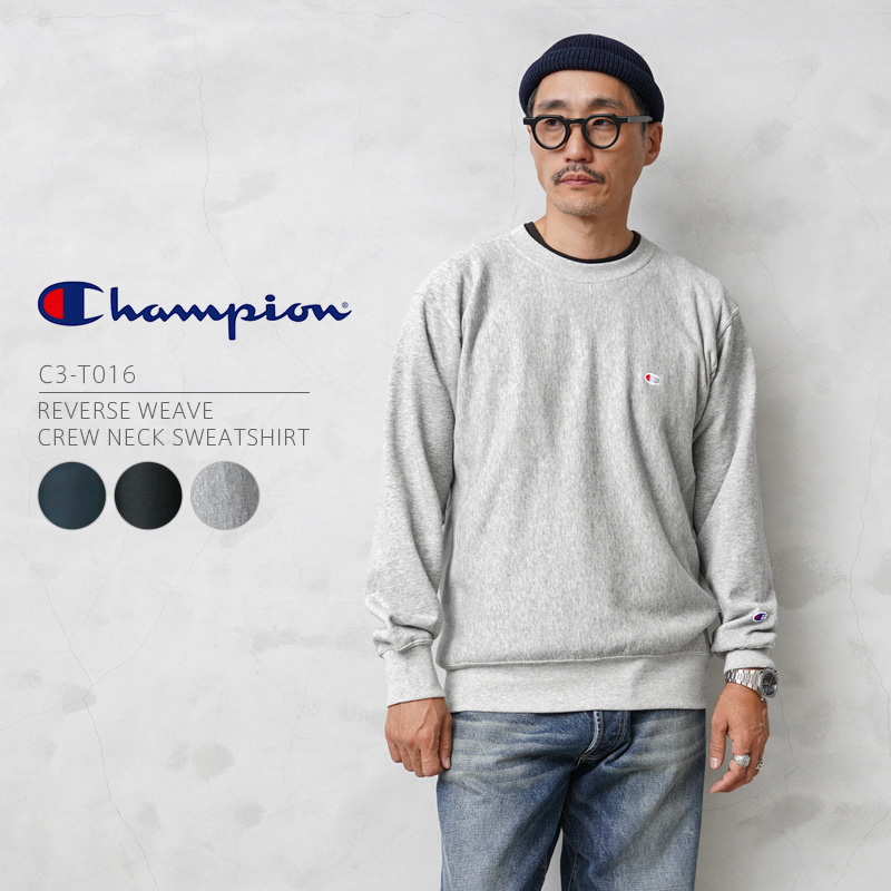 Champion チャンピオン C3-T016 リバースウィーブ クルーネック 
