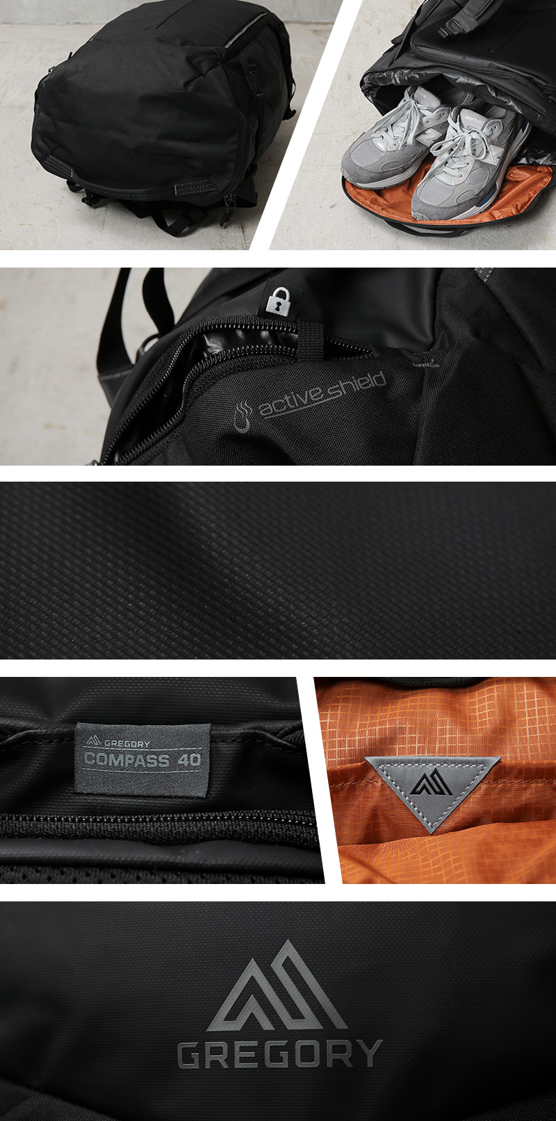 GREGORY（グレゴリー） COMPASS 40 RF バックパック UNIVERSE BLACK 