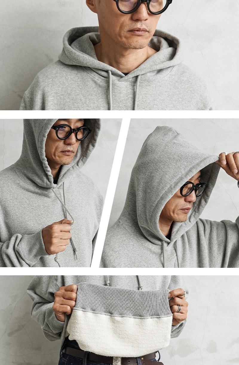 COTTON RESEARCH CLUB コットンリサーチクラブ JPC-005 Loopwheel Terry Hoodie スウェット フーディー 日本製【Cx】【T】 WAIPER.inc COTTON RESEARCH CLUB コットンリサーチクラブ JPC-005