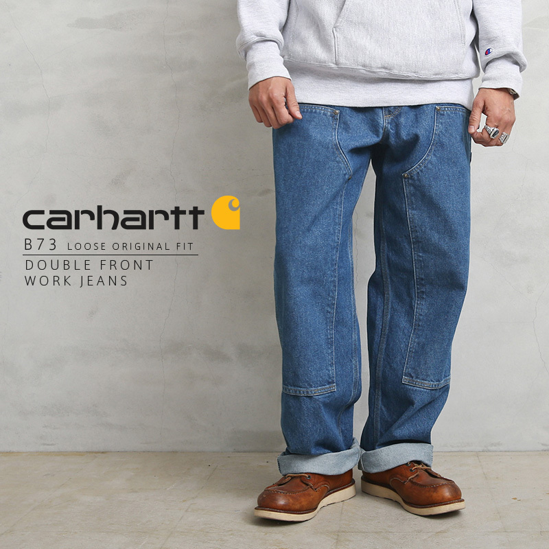 Carhartt カーハート B73 DOUBLE FRONT LOGGER DUNGAREE デニム ペインターパンツ メンズ ジーパン シーンズ  Gパン ワークパンツ ブランド アメカジ【T】