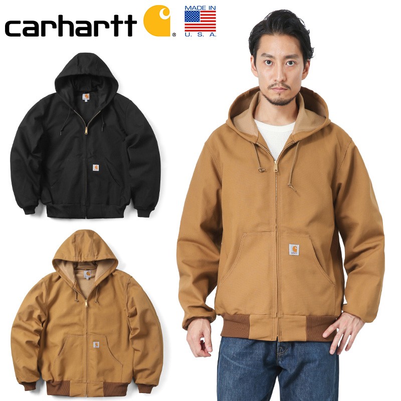 Carhartt カーハート CRHTT-J131 THERMAL LINED ACTIVE JACKET パーカー MADE IN USA メンズ  ミリタリージャケット アウター ブランド アメリカ製【T】