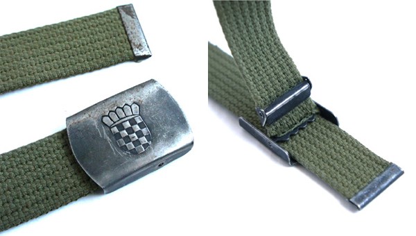 MILITARY（ミリタリー） 実物 USED クロアチア軍 キャンバスベルト