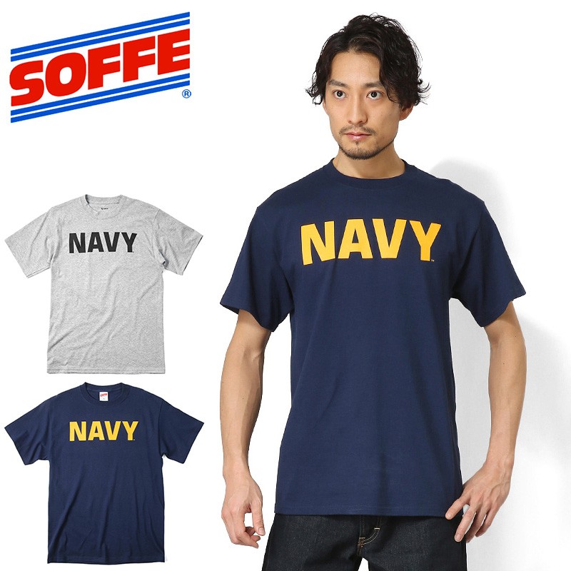 SOFFE（ソフィー） D0007506 Short Sleeve NAVY Tシャツ メンズ