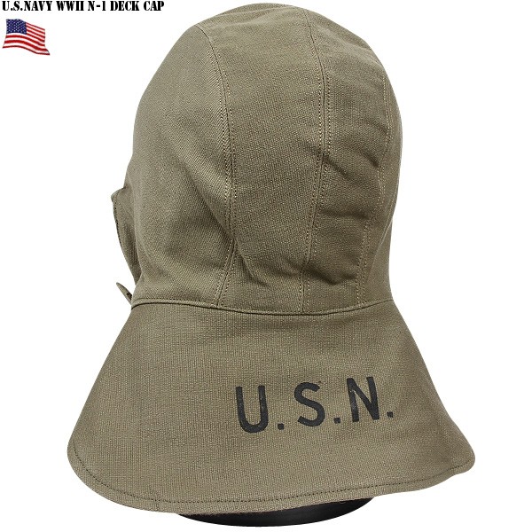 ミリタリーキャップ 実物 新品 米海軍U.S.NAVY N-1 デッキ キャップ 