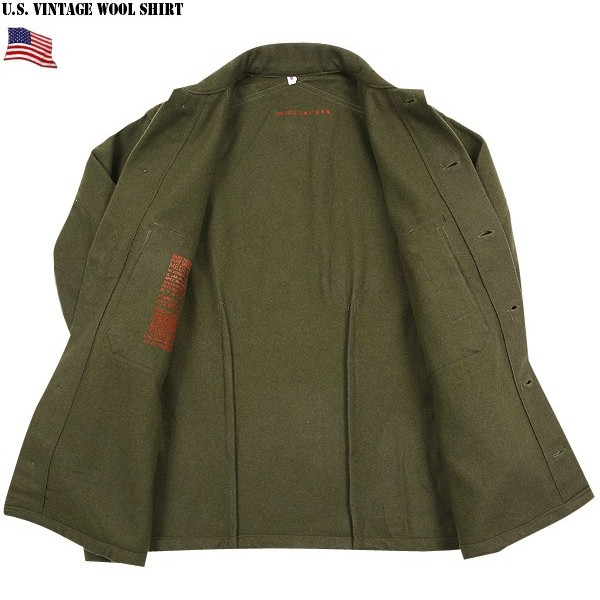 実物 新品 米軍ヴィンテージウールシャツ 実物 新品 米軍ヴィンテージウールシャツ
