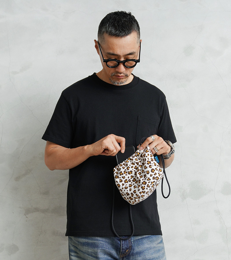 ☆leopard巾着バック☆ Leopard 巾着 単品（※プチレザーバスケットインナー） – BEYOND